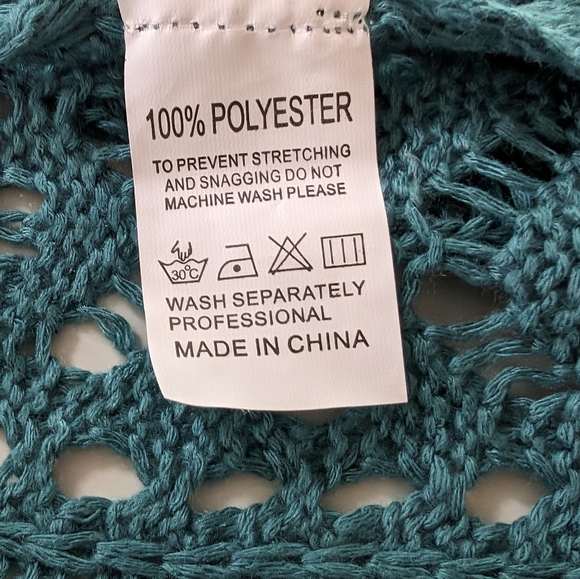 Swim Coverup Womens Beach Pool Teal Blue - Picture 7 of 14